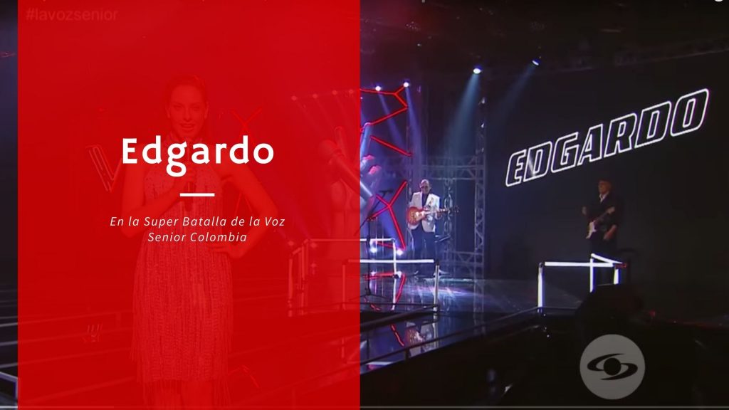 Edgardo torres en en la super batalla de la voz senior